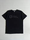 National Geographic Black Embroidered Logo T-Shirt (L)
