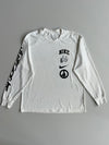 Nike White “Peace” Graphic Long Sleeve T-Shirt (L)