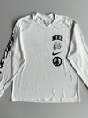 Nike White “Peace” Graphic Long Sleeve T-Shirt (L)