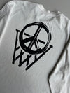 Nike White “Peace” Graphic Long Sleeve T-Shirt (L)