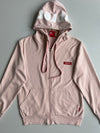 Supreme Blush Pink Zip-Up Hoodie – “The Super Supreme” (S/M)