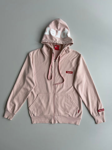 Supreme Blush Pink Zip-Up Hoodie – “The Super Supreme” (S/M)