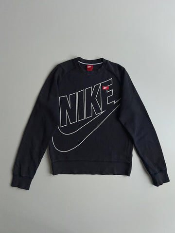 Nike Black Big Logo Crewneck Sweats (M)