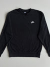 Nike Black Embroidered Swoosh Crewneck (M)