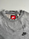Nike Tech Fleece Grey Heather Crewneck (Kangaroo Pocket) (M)