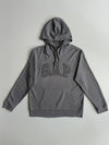 GAP Grey Plaid Arch Logo Pullover Hoodie (L)