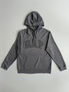 GAP Grey Plaid Arch Logo Pullover Hoodie (L)