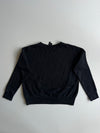 Adidas Black Big Logo Cropped Crewneck Sweatshirt (S)