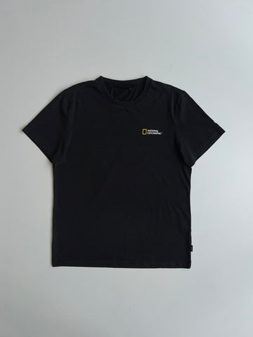 National Geographic Black Logo Tee (XL)