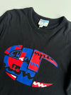 Vintage Champion Black Abstract Big-C Logo (S)