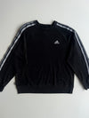 Adidas 3-Stripes Vintage Crewneck Sweatshirt (L)