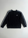 Adidas 3-Stripes Vintage Crewneck Sweatshirt (L)