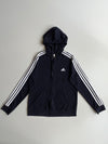 Adidas 3-Stripes Zip-Up Hoodie – Black,  (M)