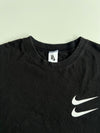 Nike Double Swoosh Graphic T-Shirt – Black, Oversized Fit (2XL)