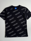 Adidas Originals Black Allover Logo Print T-Shirt (S)