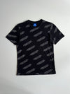 Adidas Originals Black Allover Logo Print T-Shirt (S)