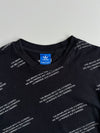 Adidas Originals Black Allover Logo Print T-Shirt (S)