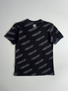 Adidas Originals Black Allover Logo Print T-Shirt (S)