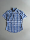 Gap Blue Check Short Sleeve Casual Shirt (S)