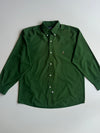 Ralph Lauren Green Cotton Button-Down Shirt (XL)