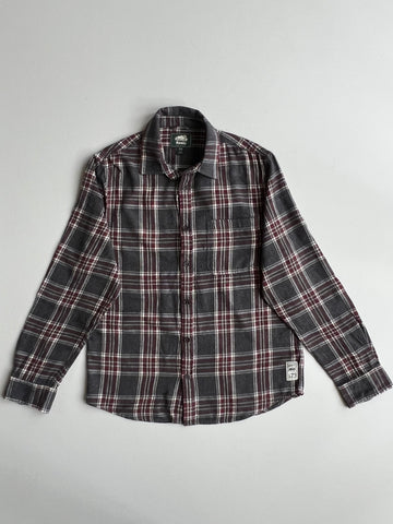 Roots Canada Plaid Flannel Button-Up Shirt (L)