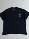 Vintage Graphic Skull Tee “Duello Perpetuo” - Black - Size 3XL