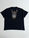 Vintage Graphic Skull Tee “Duello Perpetuo” - Black - Size 3XL