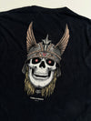Vintage Graphic Skull Tee “Duello Perpetuo” - Black - Size 3XL