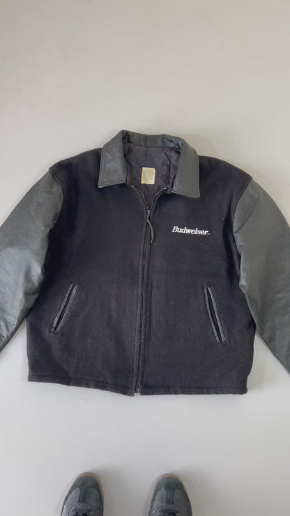 ZBudweiser Vasrsity Jacket Original Leather (XL/2XL)