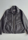 Schott N.Y.C. Cowhide Leather Trucker Jacket Made in USA, Genuine Full-Grain Leather (2XL)
