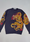 ZPlayboy Japan Dragon Knit – Heavy Graphic Sweater (RARE) (S/M)
