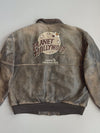 ZRare Vintage 90s Planet Hollywood Genuine Leather Bomber (L/XL)