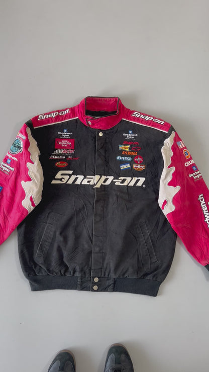 !                                                                                                                                                                                                  Vintage Kevin Harvick Snap On Racing Jacket (RARE FIND) (XL)