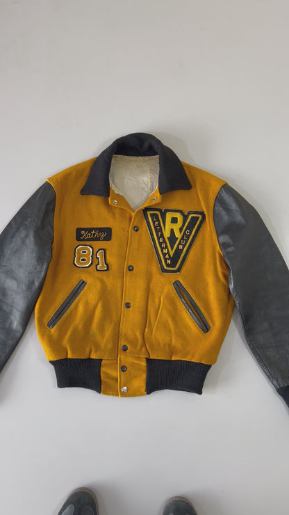 ZSuper Premium (RARE) Varsity Jacket OG Leather Sleeves (S)
