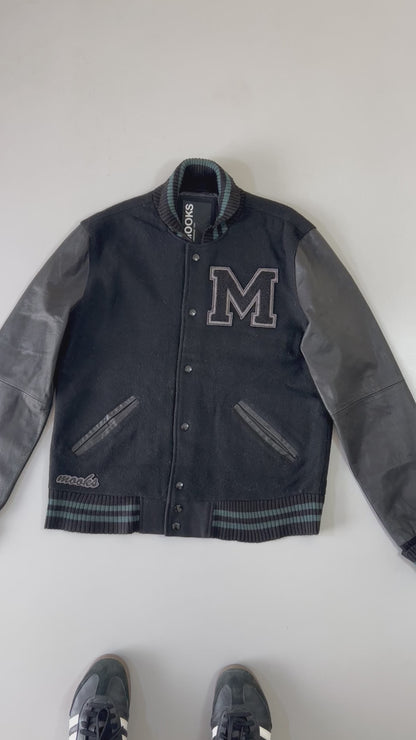 ZSuper Premium Vintage Varsity Jacket Leather Sleeves (L)