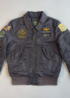 ZAlpha Industries Air Crew MA-1 Bomber Jacket | Heavy Patchwork Aviation Style (Very Rare)  (L)