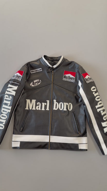 !                                                                                                                                                                                                     Marlboro Racing Jacket Original Leather Jacket (RARE) (M)