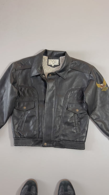ZSuper Premium Vintage Leather Jacket (S/M)