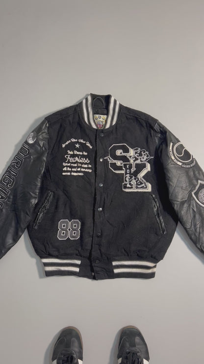 ZSuper Premium Varsity Jacket (RARE) Leather Sleeves (M)
