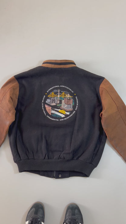 ZSuper Premium Varsity Jacket Original Leather (XL)