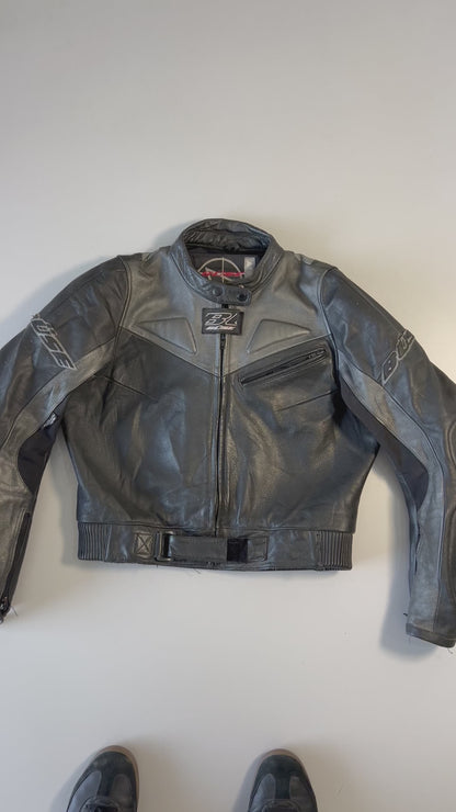 ZSuper Premium Original BOSE Leather Racing JACKET (PADDED (XS/S)