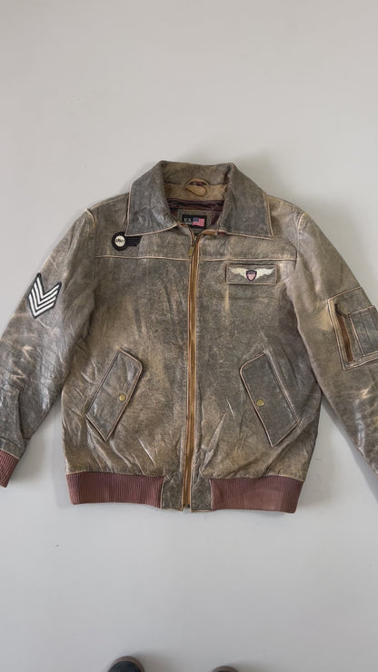 ZRare Vintage Us Air Force Original Leather (L)