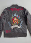 Vintage Ed Hardy by Christian Audigier “Death Before Dishonor” Embroidered Bomber Jacket (M)